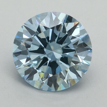Diament laboratoryjny o barwie fantazyjnej szlif okrągły, 3.18ct, VVS2, Fancy Vivid Blue, IGI LG634405138